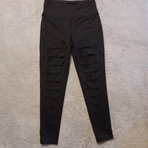 BETSEY JOHNSON Performance Activewear Pants Slashed Cut-Small